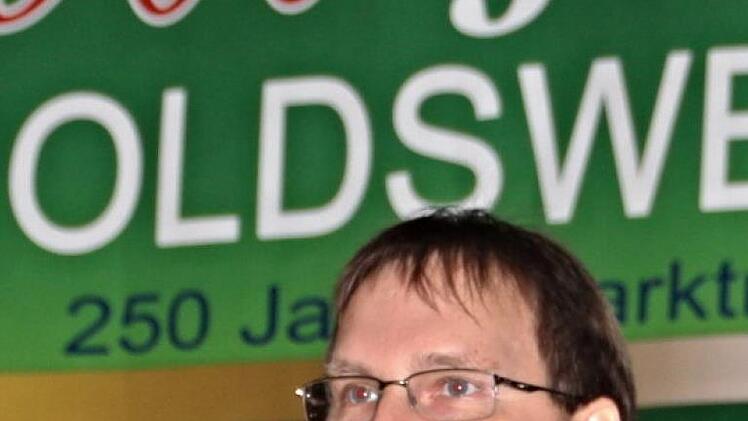 Bürgermeister Wolfram Thein bei der Eröffnung des Jubiläumsjahrs.
