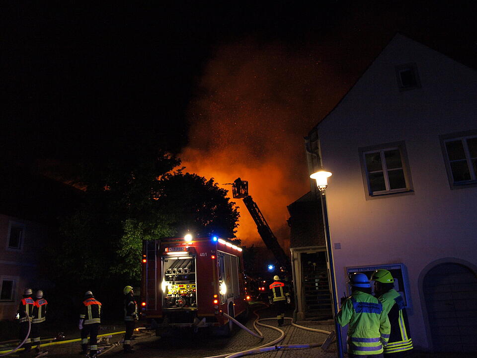 Scheunenbrand Nenzenheim