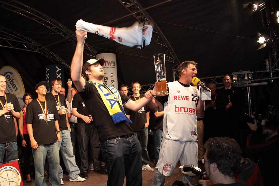 Meisterfeier Brose Baskets Bamberg Maxplatz