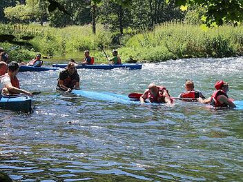 Regelverstöße der Paddler an der Wiesent  sind an der Tagesordnung. p
