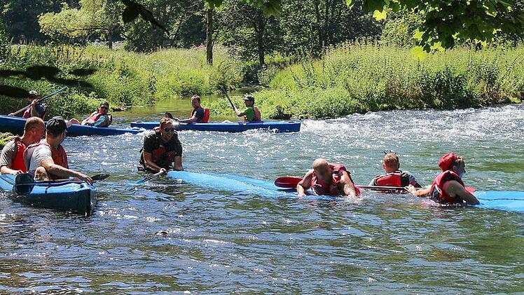 Regelverstöße der Paddler an der Wiesent  sind an der Tagesordnung. p