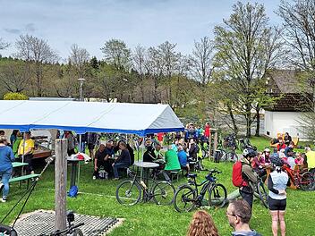 Rad-Sternfahrt am Rennsteig