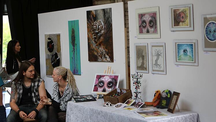 Impressionen von der ersten Auflage der Kunstmesse "Umschlagplatz Coburg"Foto: Jochen Berger