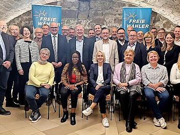 Die Kreistagskandidaten der Freien Wähler.