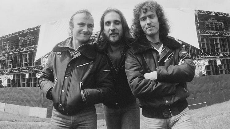 "And Then They Were Three": Ende der 70er-Jahre schrumpften Genesis zum Trio - mit Phil Collins (links) als Frontmann.
