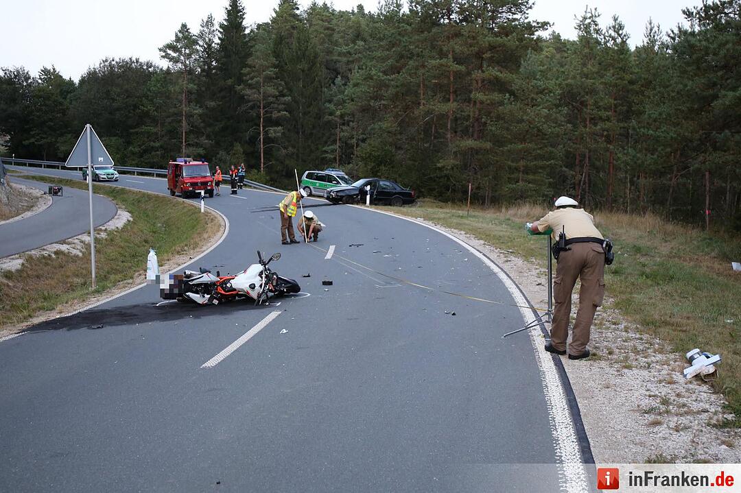 Tödlicher Motorradunfall bei Pottenstein