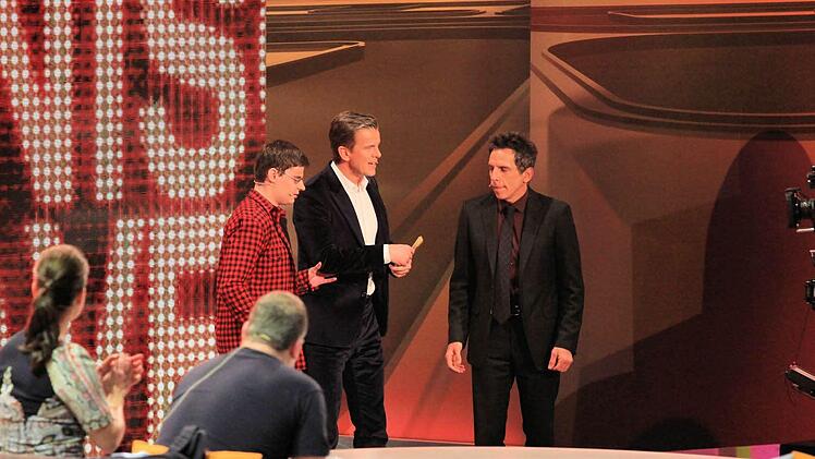 Der einzige internationale Star bei der letzten Sendung von Wetten, dass....?: Ben Stiller Foto: Ferdinand Merzbach