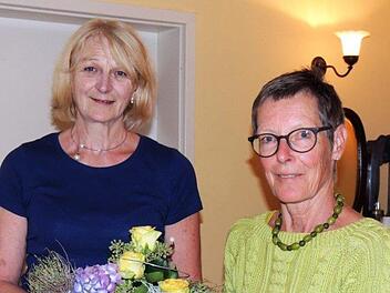 Amtsübergabe von Susanne Heydenreich (r.) an die neue Präsidentin Bärbl Flessa  Foto: privat