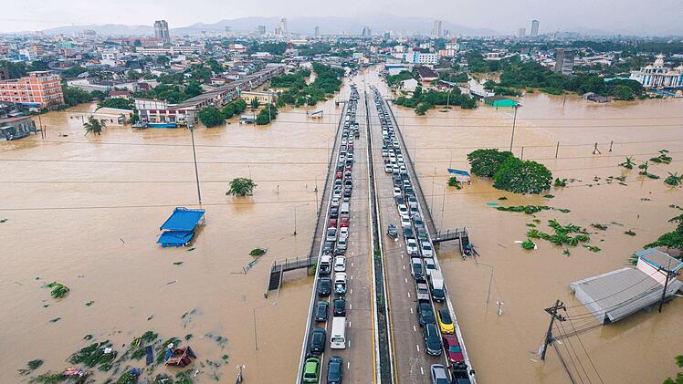 Überschwemmungen in Südthailand