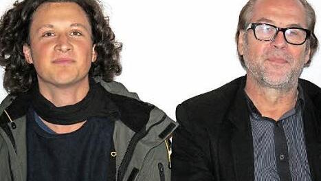 Joshua Gross (l.) und Bernd Flessner lasen in Uehlfeld. Foto: privat