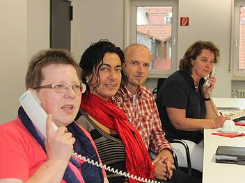 Gaben Antworten auf Fragen der Leser (von links): Elvira Keller, Daniela Wehner, Marco Brust und Evelyn Müller-Bödefeld.Fotos: Annett Lüdeke