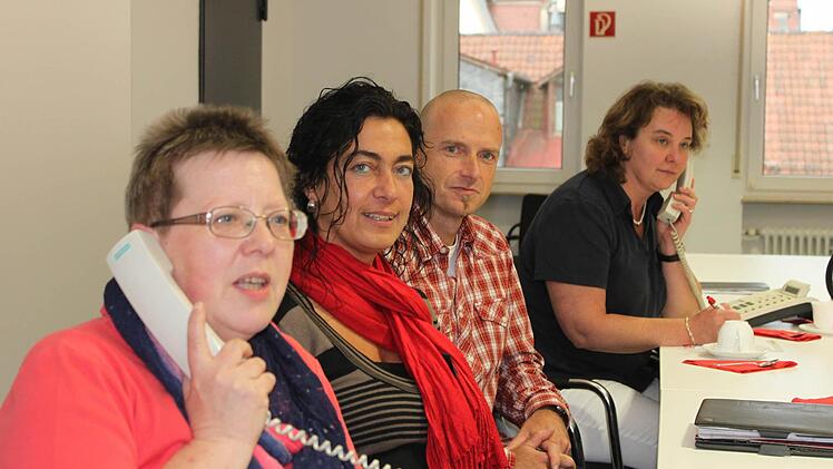 Gaben Antworten auf Fragen der Leser (von links): Elvira Keller, Daniela Wehner, Marco Brust und Evelyn Müller-Bödefeld.Fotos: Annett Lüdeke