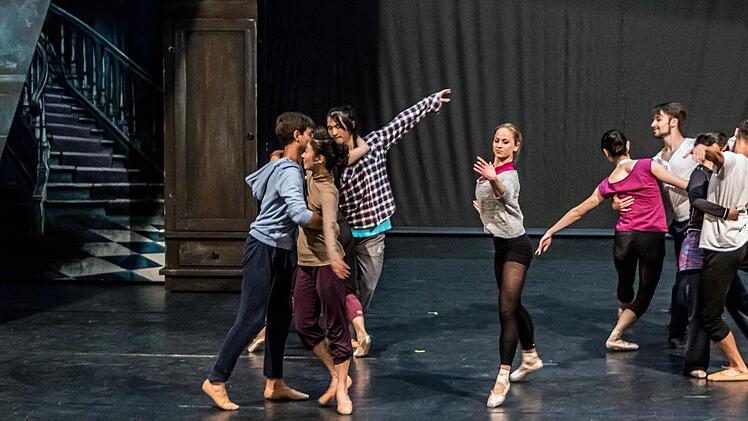 Probenimpressionen: "Aschenbrödel" kommt am 16. April am Coburger Landestheater auf die Bühne.Foto: Jochen Berger