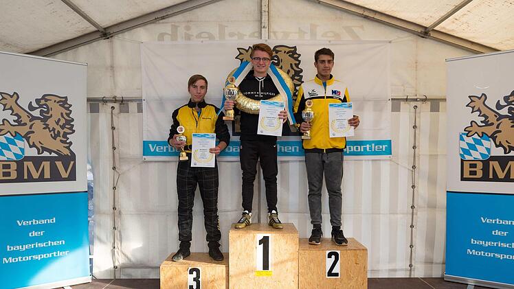In der Klasse 5 siegte Sebastian Klimas vor Domink Novotny (beide aus Niederbayern) und dem Dritten Nino Nitzsche (AMSC Hammelburg/Unterfranken). Foto: Marco Pusch
