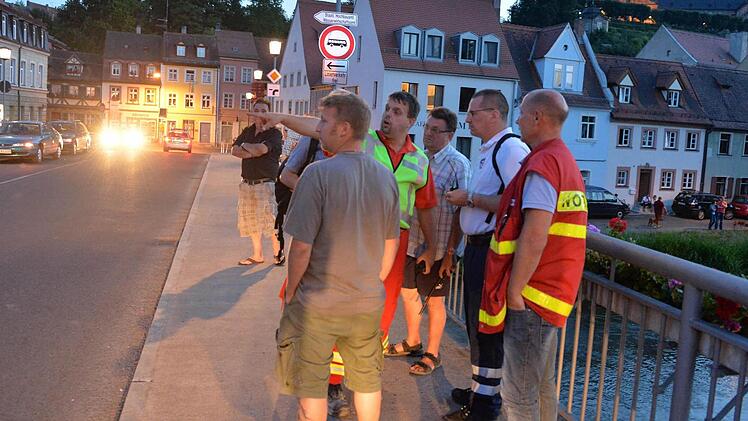 Polizeieinsatz in Bamberg  Fotos: Ronald Rinklef