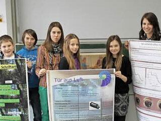 Die jungen Forscher von der Ebermannstadter Schule  Foto: Schwind