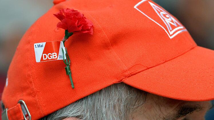 Traditionell zum 1. Mai, dem Tag der Arbeit, veranstaltet der Deusche Gewerkschaftsbund auch in Kulmbach seine Kundgebung.Symbolfoto: dpa