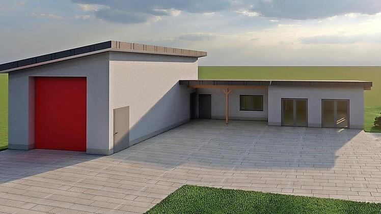 Im Altenkunstadter Ortsteil Strössendorf soll ein neues Feuerwehrgerätehaus errichtet werden. So könnte es einmal aussehen.