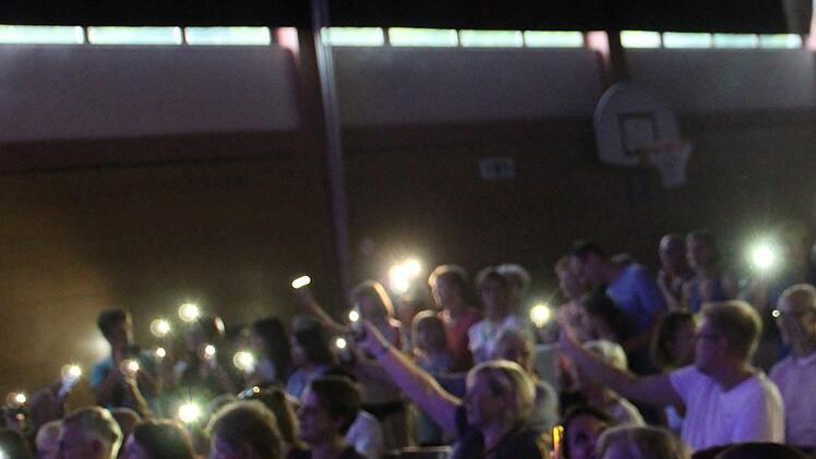 Flash Light mit Handy. Foto: Werner Vogel