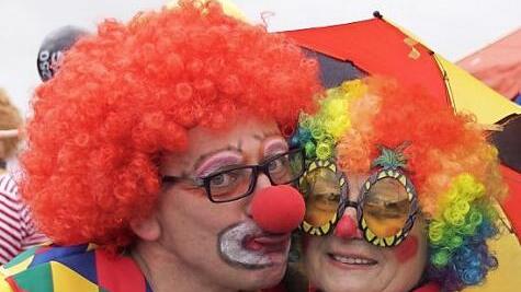 Es darf gelacht und geschmunzelt werden - die Althütter Clowns.