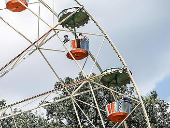 Das Forchheimer Bürgerforum wirbt dafür, das Riesenrad nicht nur während des Annafestes, sondern auch bei einem Weihnachtsmarkt im Kellerwald aufzubauen.  Foto: Barbara Herbst