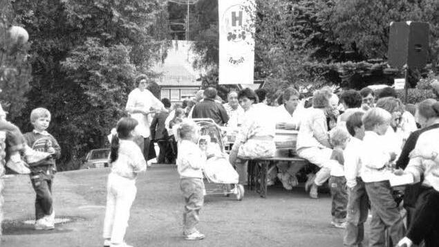Das erste Siedlerfest 1985. Reproduktion: Dieter Hübner