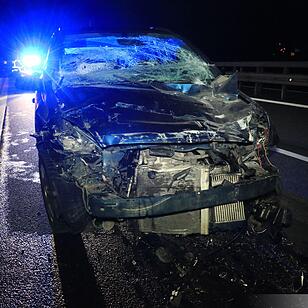 Unfall auf A73 bei Rödental