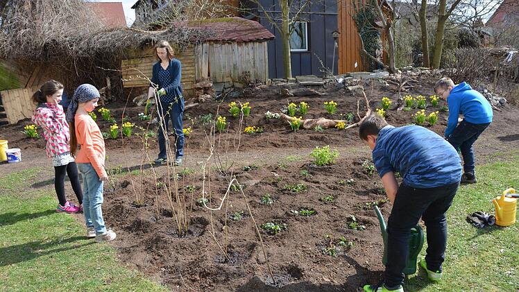 Beerenbeet: Pflanztag mit dem Gartenbauverein Melkendorf Foto: Dagmar Besand