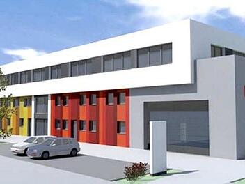 So soll die Rettungswache aussehen. Grafik: Architekturbüro Quandt