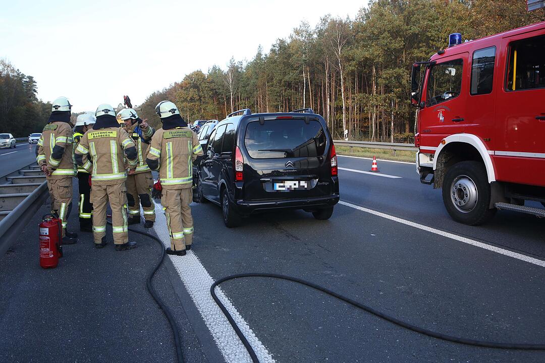 A73 bei Bamberg: Karambolage verursacht Riesenstau