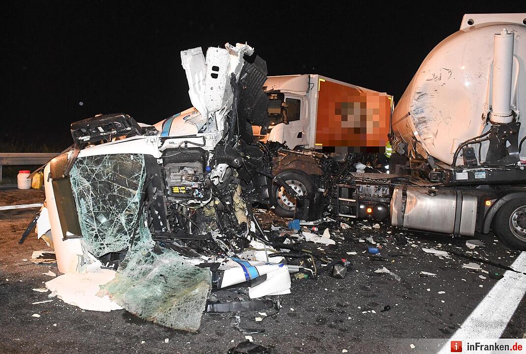 Schwerer Unfall auf A70 bei Bamberg