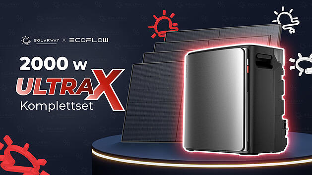 Das EcoFlow Stream Ultra X System kombiniert hohe Leistung und Speicherkapazit&auml;t f&uuml;r eine effiziente dezentrale Stromerzeugung.