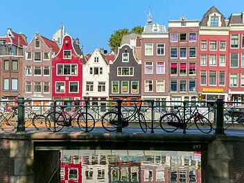 Die historischen Kanäle Amsterdams.