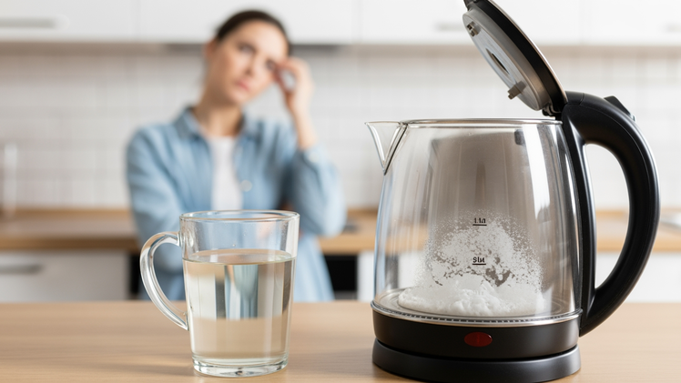 Verkalkter Wasserkocher