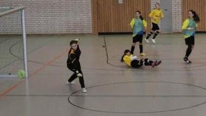Die U15-Juniorinnen der JFG Seebachgrund in Aktion...