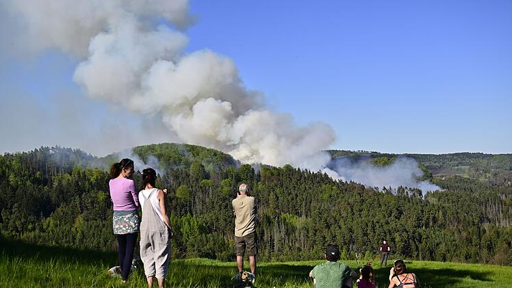 Waldbrand im Nationalpark B&ouml;hmische Schweiz