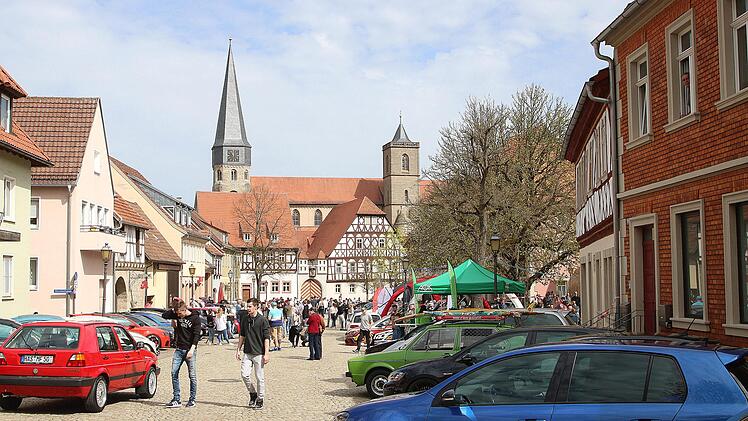 Der Anger war auch dieses Jahr wieder das Zentrum des GTI-Treffens. Dieter Britz