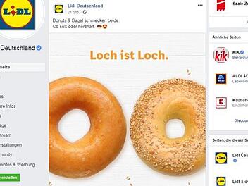 Durch den aktuellen Werbeslogan "Loch ist Loch" ist ein wahrer Shitstorm über den Discounter Lidl hereingebrochen. Zurecht - findet unser Kommentator. Foto: Screenshot Facebook