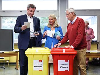 Landtagswahl Bayern -Stimmabgabe Söder