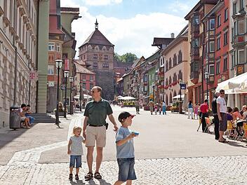 Obere Hauptstraße in Rottweil: Die "ParadiesTour Eschachtal-Rottweil" lässt sich mit einem Besuch in der ältesten Stadt Baden-Württembergs verbinden.