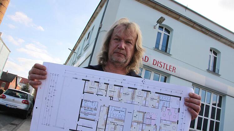 In die Umbaupläne seines Gebäudes hat Günther Distler bereits 30.000 Euro investiert.