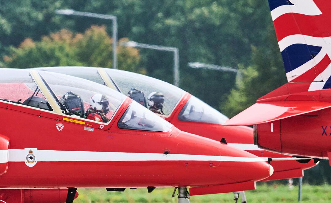 Royal Air Force tankt in Dresden auf