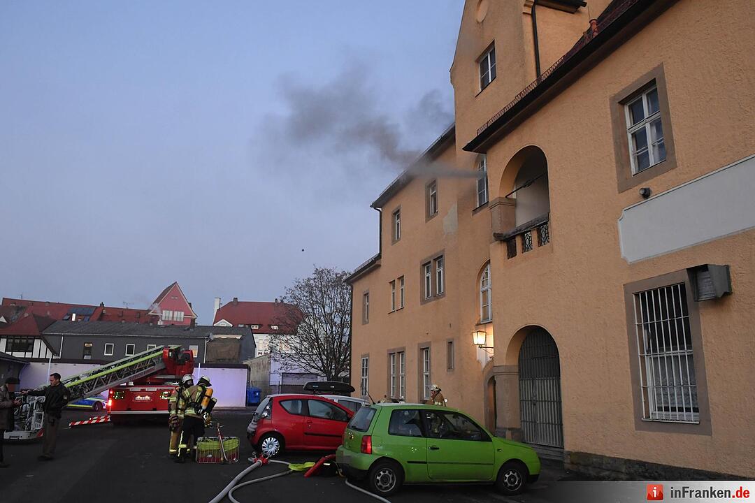 Brand am Silvesterabend in Bamberg