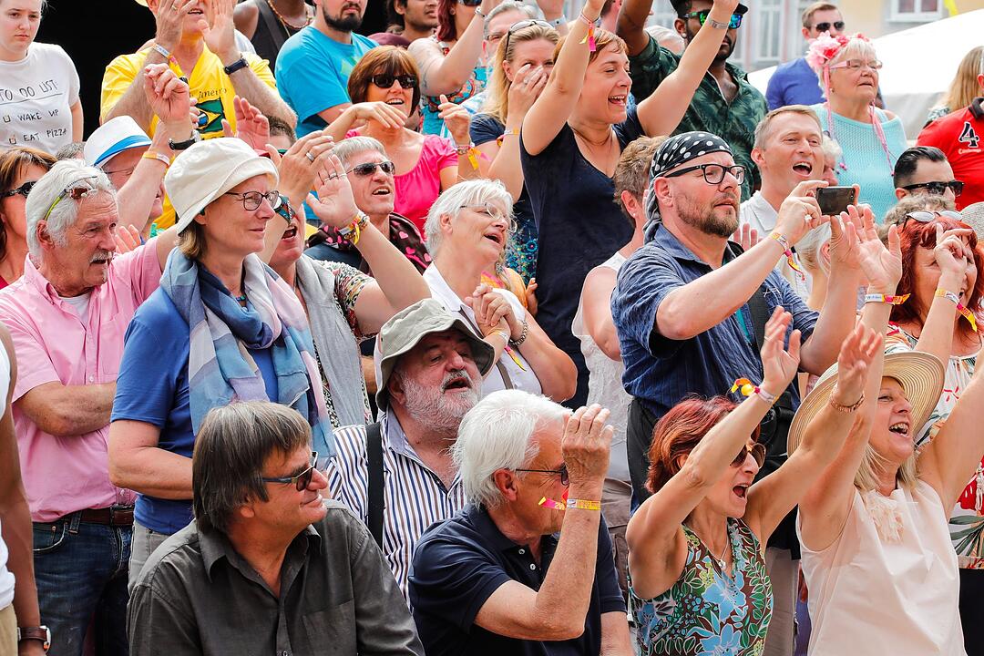 Beim großen Sambaumzug in Coburg ging es heiß her.
