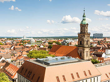 Blick über die Stadt Erlangen