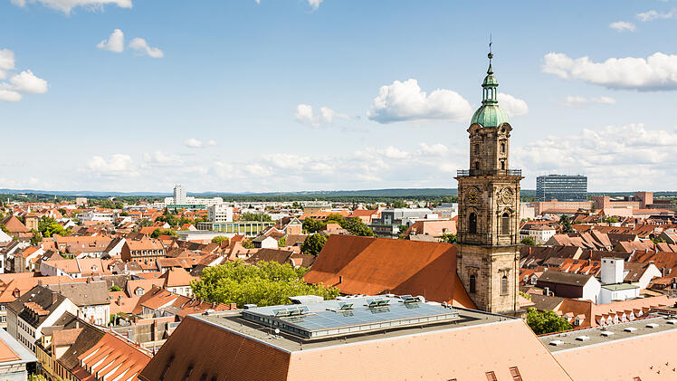 Blick über die Stadt Erlangen