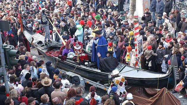 Ob beim heutigen Faschingszug wieder Gondeln durch die Bamberger Innenstadt fahren, lie&szlig;en die Veranstalter bis zuletzt offen.Stadt Bamberg