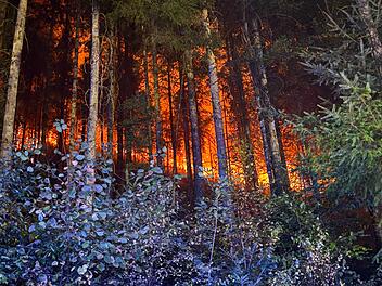 Waldbrand bei Schramberg