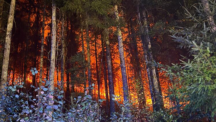 Waldbrand bei Schramberg