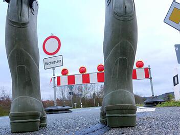 Da ging gestern nichts: die Kreisstraße CO 1 zwischen Lahm und Hemmendorf.